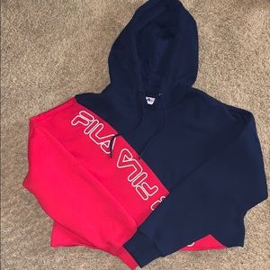 Fila cropped hoodie
